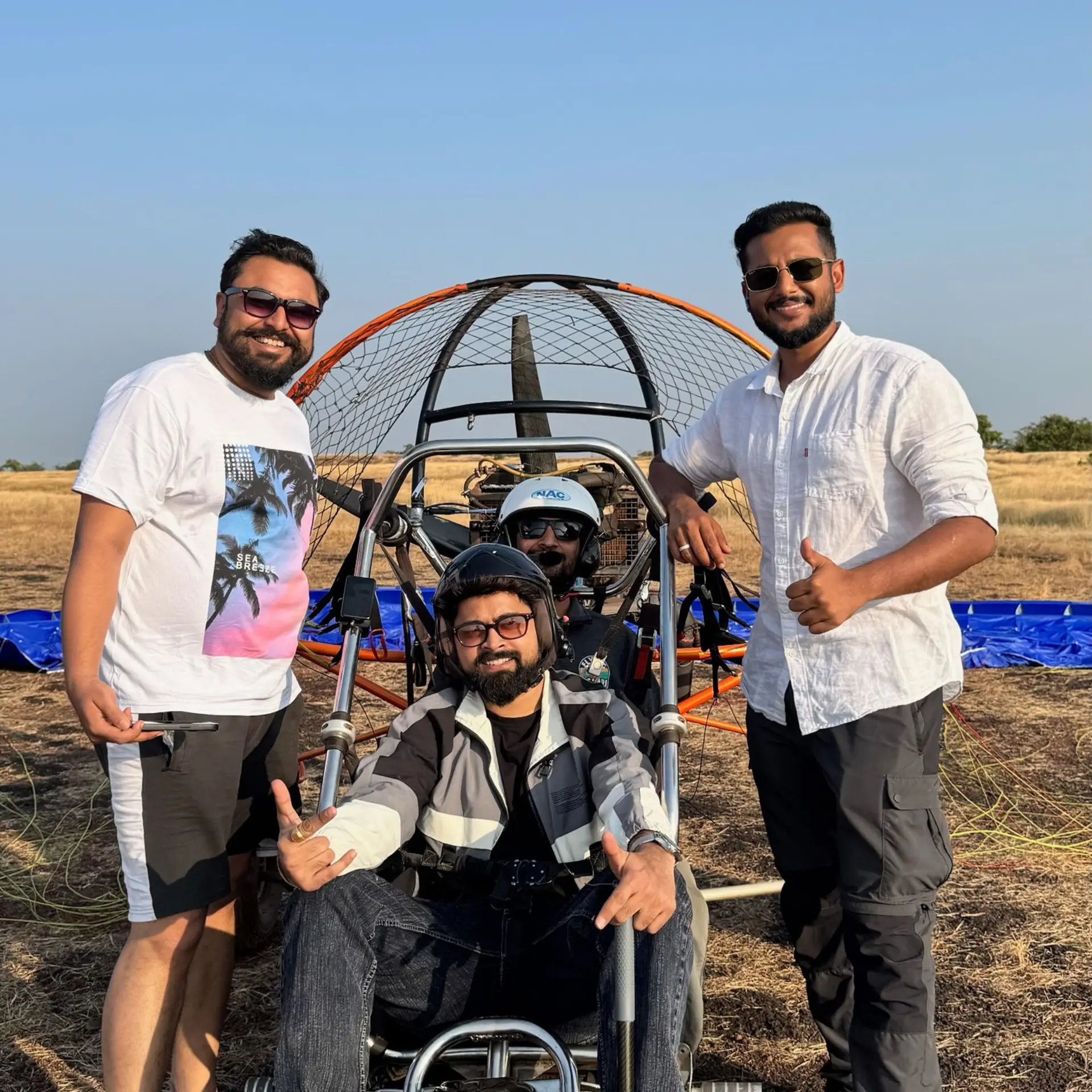 Kushal Mistry With Flying Safari team.