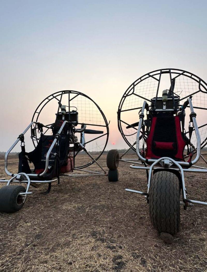 A thrilling paramotoring experience with Flying Safari over Goa's beaches.